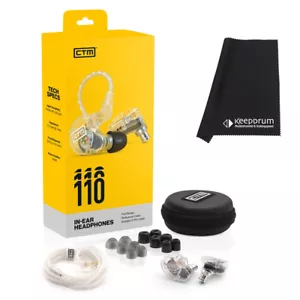 CTM CE110 In Ear Monitor Auriculares + Paño de pulido keepdrum - Imagen 1 de 5