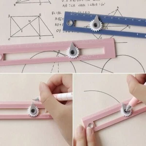 Drawing Compass Ruler Multi-function DIY Circle Tool Stationery~ - Picture 1 of 13