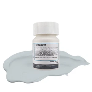 100g Farbpaste lichtgrau Farbpigment Harz Einfärben Farbe Gießharz Konzentrat - Bild 1 von 6