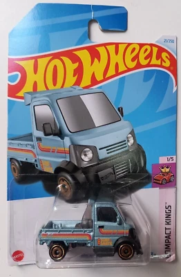 Mighty K Hot Wheels Long Card HCT17-N7C5 Compact Kings 1/5 Hw 21/250 Mattel New - Imagen 1 de 4