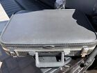 Vintage Sears Featherlite Briefcase Hard case Suitcase Deep Gray Luggage Mint