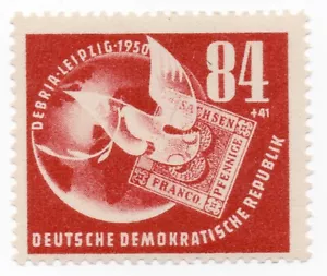 1950 - Germania DDR - Esposizione filatelica nazionale a Lipsia "DEBRIA" MNH** - Picture 1 of 1