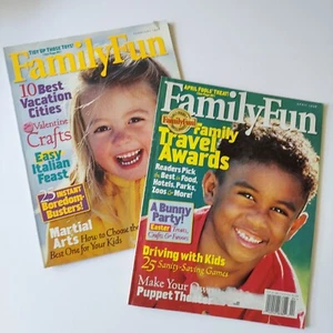 Lot of 2 Family Fun Magazines 1998 90's Nostalgia Ads Articles Ideas Crafts - Bild 1 von 7