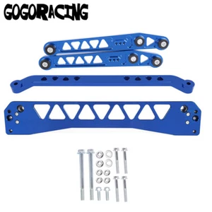 Billet Lower Control Arm W/ Subframe Brace Tie Bar 96-00 For Honda Civic EK LCA - Imagen 1 de 12