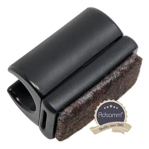 4 x Klemmschalengleiter mit Filz / ø für runde Rohre 12 - 13 mm / Schwarz / r... - Bild 1 von 2