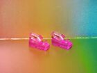 Genuine Mattel Barbie Doll Shoes #198 Clear Pink Sandals For Flat Feet
