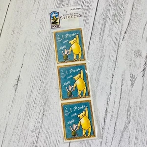 NEW Vintage Classic Winnie the Pooh Piglet Chalkboard School Gift 6 Stickers - Picture 1 of 5