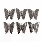 Vente en gros 6 pièces joliment sculpté pendentif papillon hématite à faire soi-même 32 x 32 mm