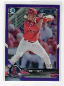 Matt Thaiss 2018 Topps Bowman Chrome Prospects Purple /250 #BCP61 LA Angels - Imagen 1 de 1