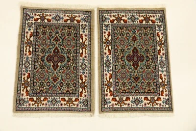 2 X Tappeto Orientale Intrecciato A Mano Moud Auto Footmats60 X 40 piano CM - Image 1 of 4