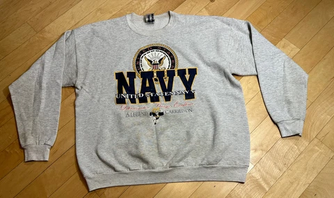 Vintage 90’s United States Navy Midshipmen NCAA Crewneck Sweatshirt Size XL Cover
