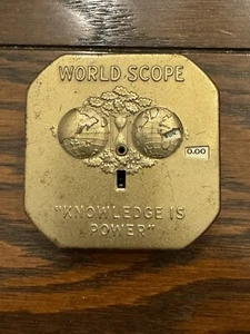 Weltfernrohr "Wissen ist Macht" Groschenbank - Bild 1 von 9