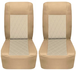 Fundas de asiento de algodón para autocaravana autocaravana cámper con puntada de diamante para Winnebago Brave - Imagen 1 de 20