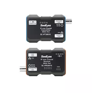 SeeEyes SC-IPC3001E(SC-IPT3001E Transmitter+SC-IPR3001E Receiver) PoE coaxial - Picture 1 of 8