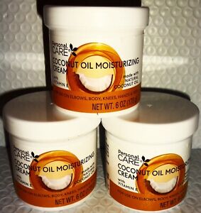 Personal Care Coconut Oil Moisturizing Cream/ Vitamin E Lot of 1 to 6 (6 Oz) Ea*