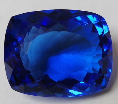 A+++ Large Blue Tanzanite Cushion Cut 88.2 Ct. Loose Gemstone Gift for Women/Her - Image 1 of 4
