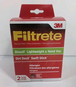 3M Filtrete Allergenfilter Bissell Lightweight & Dirt Devil 66829A 2 Filter - Bild 1 von 5