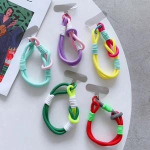 Dopamine Mobile Phone Lanyard Colour Colorful Short Hanging Rope Phone - Photo 1 sur 15