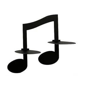 3X (Soporte para velas C montado en la pared, hecho a mano metal nota musical forma llave, té7875 - Imagen 1 de 8