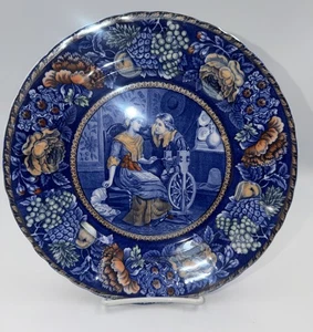 Antike ROWLAND MARSELLUS R&M Co. JOHN & PRISCILLA ALDEN Transferplatte - Bild 1 von 12