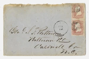 Cover Addressed to Gen. Samuel F. Patterson, Patterson, Caldwell Co., NC, 1860s - Picture 1 of 1