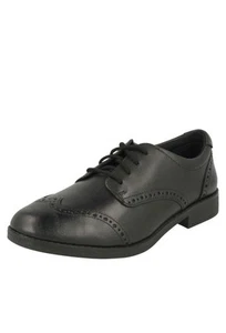 Scarpe scuola Clarks ragazza stringate Brogue 'Aubrie Craft Y'UK taglia 3 G EU 35,5 - Foto 1 di 7