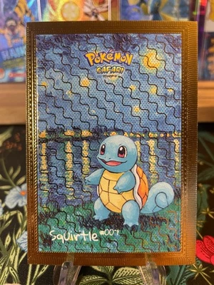 🔥NUEVA Tarjeta Pokémon Texturizada Squirtle 7 Gold Holo No TCG Safari 2.0 BOX HIT Foto 1 de 2