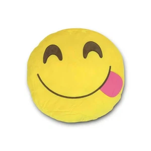 Kissen Möbel Rund Emoticon Smile Emoji für Schlafzimmer Sofa und Bett Promo - Bild 1 von 16