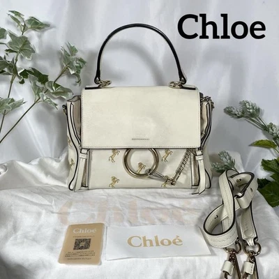 Bolso de Hombro Chloé Raro, Blanco, Caballo, Exclusivo de Japón, Para Mujer  Foto 1 de 4