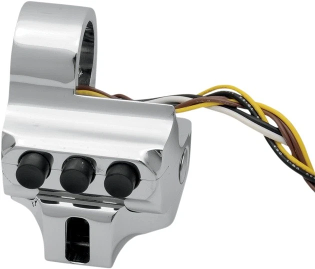 Performance Machine Contour Switch Housing Chrome Cable Clutch 4-Button - Image 1 of 1