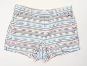 Pantaloncini estivi donna Gap a righe bianche pastello a righe chino tutti i giorni taglia 4 - Foto 1 di 6