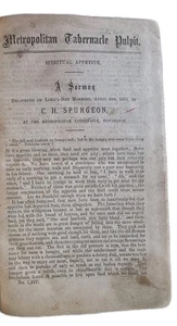 CHARLES H. SPURGEON: Metropolitan Tabernacle Pulpit / c.1884 - Picture 1 of 24