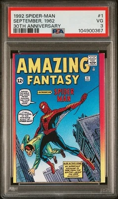 1992 Spider-Man September 1962 #1 30th Anniversary PSA Graded - Image 1 of 2