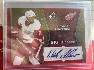 2009-10 SP Authentic SIGnificance- NICKLAS LIDSTROM #10/50 Auto SIG-NL Red Wings - Picture 1 of 3
