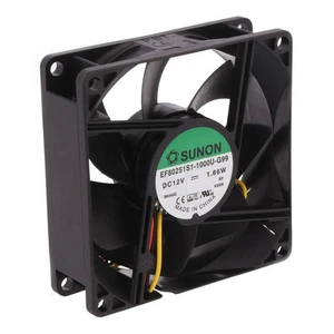 Brushless Lüfter 12V DC 80x80x25mm 69,29m³h 33dBA 3-Draht - Bild 1 von 1