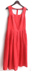 Damen Trachten Kleid ärmellos Leinen koralle Gr. 40 - Bild 1 von 2