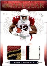 Andre Roberts Card 2010 Playoff National Treasures NFL Gear Prime #10 