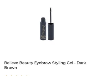 BELIEVE BEAUTY EYEBROW STYLING GEL -DARK BROWN Sealed - Picture 1 of 4