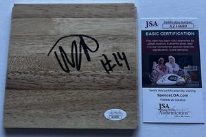ASA NEWELL SIGNED 6X6 PARQUET FLOORBOARD GEORGIA BULLDOGS BASKETBALL JSA COA - Picture 1 of 1
