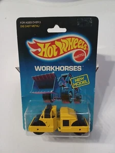 HOT WHEELS WORKHORSES CAT ROAD ROLLER IN THE BLISTER PACK - Picture 1 of 6
