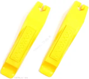 Pair of (2) Pedro's Bicycle Tire / Tube Change Levers Tool Set - Yellow - Picture 1 of 4