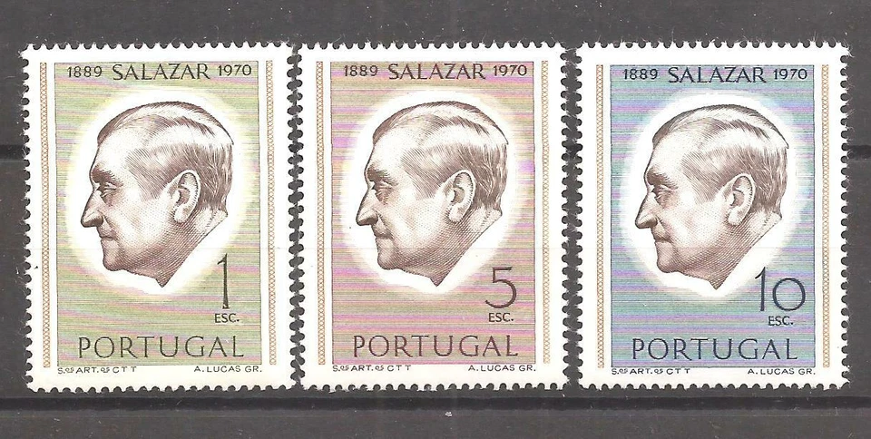 [7104] Portugal 1971, Full set, Salazar MNH**, Presidents, Politicians - Image 1 of 1