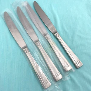 Neu Amsterdam Menge 4 Tafelmesser Oneida Edelstahl Besteck 9 1/2" - Bild 1 von 6