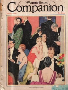 1931 Woman's Home Companion January - Alice in Wonderland learns to cook; Ford - Picture 1 of 1