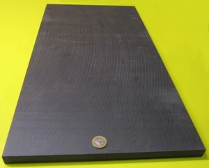 Noryl En265 Black Sheet 3/4" (.750") Thick X 12" X 24" - Picture 1 of 11