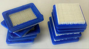 Juego de 10 filtros de aire para Briggs: 491588, 491588S. John Deere: AM116236 y más - Imagen 1 de 1