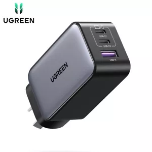 UGREEN 65W GaN USB Type-C 3 Port Fast Charge Wall Adapter iPhone iPad Macbook - Picture 1 of 9