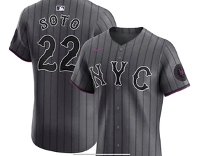 Juan Soto New York Mets Nike 2025 City Connect Elite Jersey Men's MLB #22 New - Picture 1 of 5