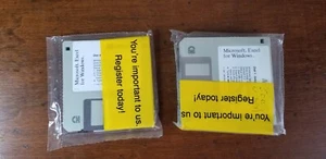 Microsoft Windows Excel SEALED 3 1/2” 3.5" Floppy Disk 1993 7xDisks - Picture 1 of 2