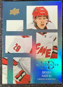 Bradly Nadeau #P-49 2024-25 Upper Deck UD Portraits RC - Carolina Hurricanes - Bild 1 von 2